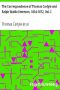 [Gutenberg 13583] • The Correspondence of Thomas Carlyle and Ralph Waldo Emerson, 1834-1872, Vol. I